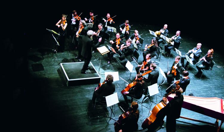 photo de l'orchestre de la Chappelle musicale de tournai